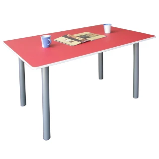 【美佳居】桌面(深80x寬120/公分)工作桌/書桌/電腦桌/會議桌(紅白色)