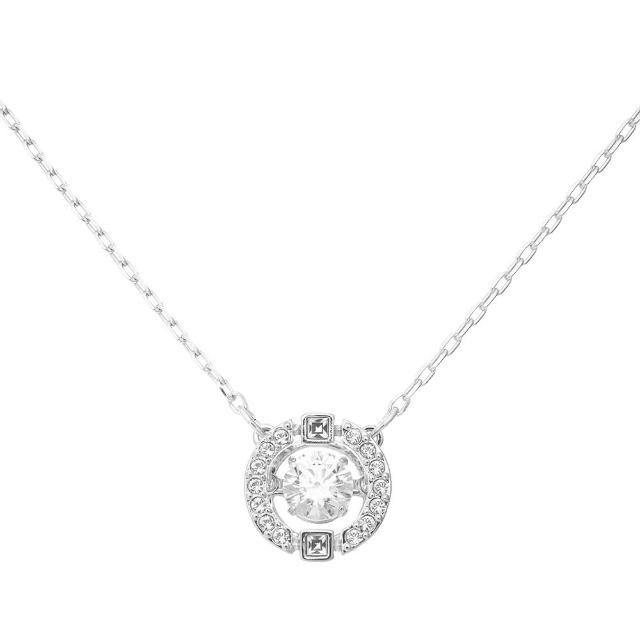 【SWAROVSKI 施華洛世奇】DANCE ROUND 水晶項鍊(真 品 平 輸)