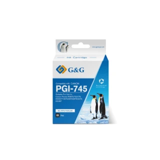 【G&G】for CANON 2黑組 PG-745XL/PG745XL 高容量相容墨水匣(適用 PIXMA TR4570/TR4670/iP2870/MG2470)