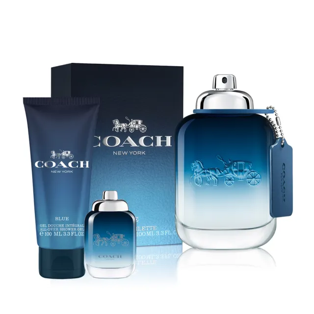 【COACH】時尚藍調淡香水100ml(贈隨機沐浴精100ml+小香*1.專櫃公司貨)