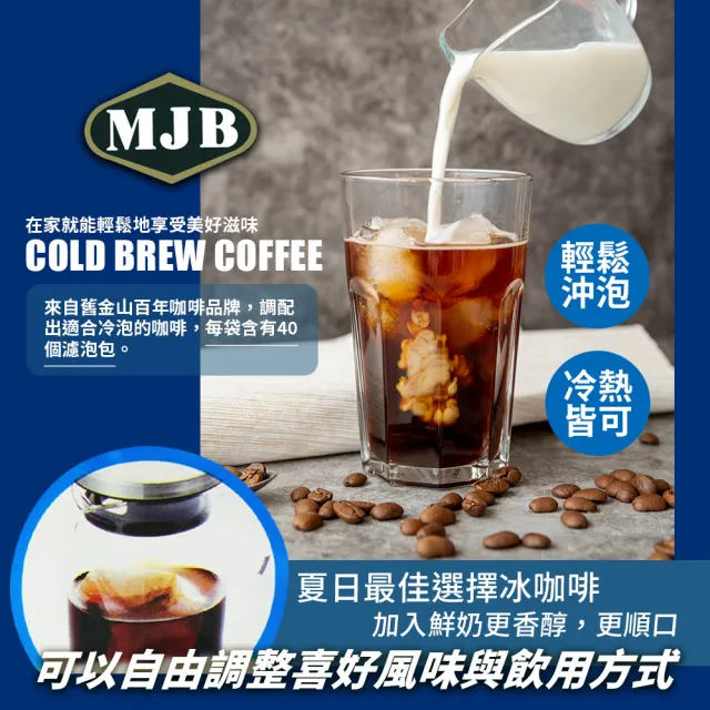 【美式賣場】MJB 冷泡咖啡濾泡包(18g*40包/袋)