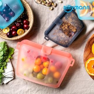 【韓國sillymann】100%鉑金矽膠密封袋 1000ml(可用於烹飪加熱可保鮮存放可沸水高溫清潔消毒)