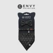 【ENVY COLLECTION】貓頸圈 優雅黑logo三件組(頸圈領結領巾)
