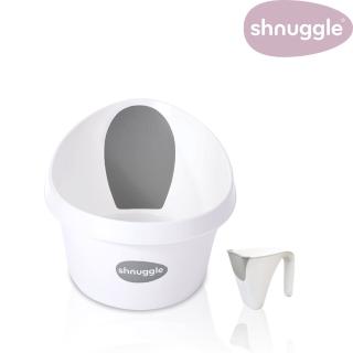【Shnuggle】月亮澡盆MAX+小小水瓢(大寶寶洗澡首選 感溫水塞升級上市)