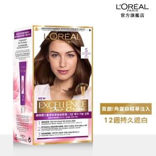 【LOREAL Paris 巴黎萊雅】優媚霜三重護髮雙管染髮霜(8色任選)