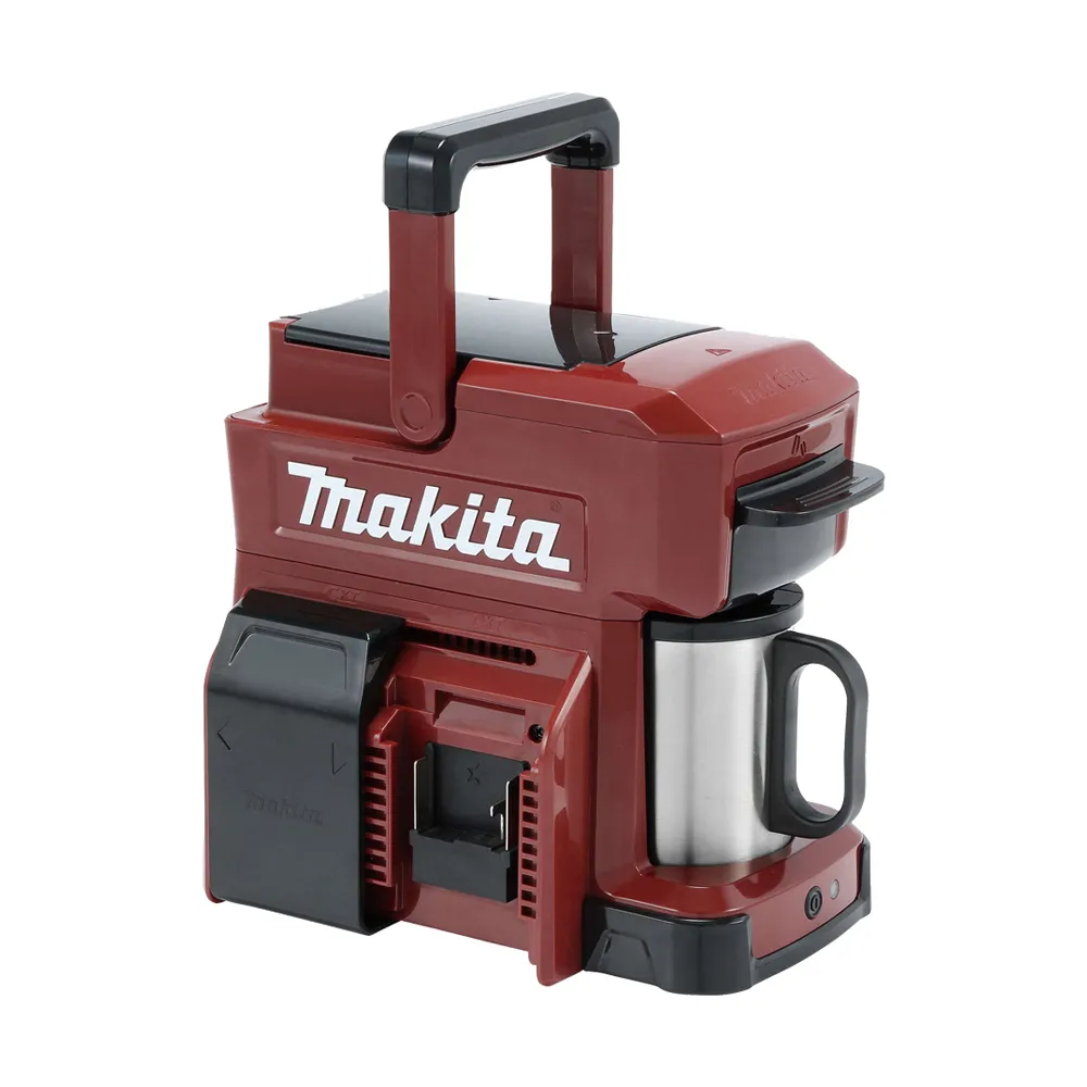 【MAKITA 牧田】12V/14.4V/18V充電式咖啡機-酒紅色-單電套裝(DCM501GAR)