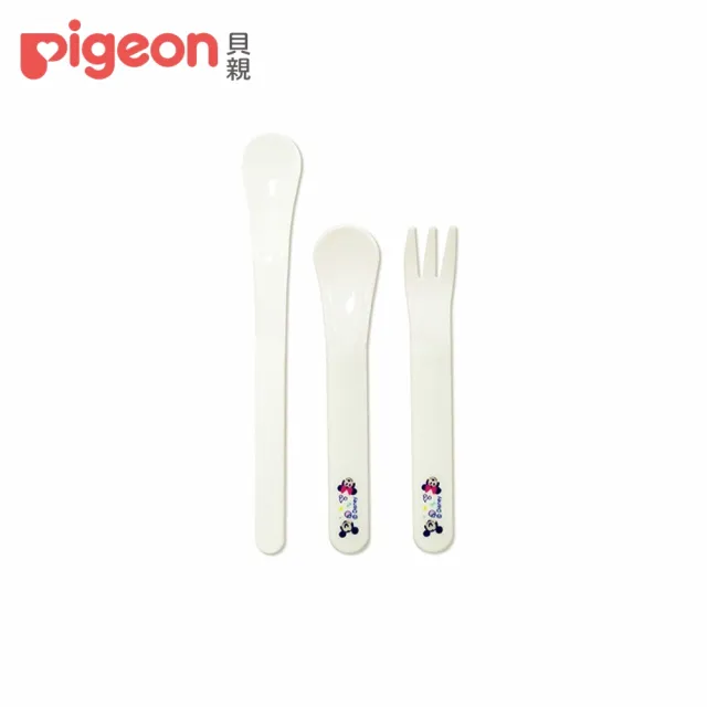 【Pigeon貝親 官方直營】迪士尼兒童餐具組(湯碗+餐盤+叉匙三入組)