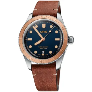 【ORIS 豪利時】DIVERS SIXTY-FIVE 青銅復刻潛水錶-40mm 新年 禮物 推薦(0173377074355-0752045)