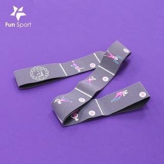 【Fun Sport】創意小抄伸展帶-2入-(靈活紫-樂體帶/樂體繩/彈力帶/環節拉力帶)
