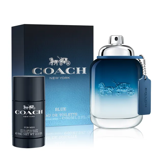 【COACH】時尚藍調淡香水60ml(贈隨機體香膏75g.專櫃公司貨)