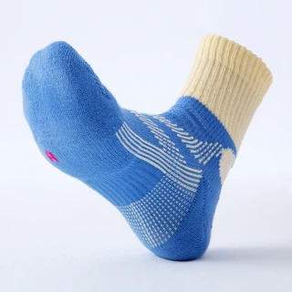 【蒂巴蕾】V FIX 足弓穩定運動1/2襪-M 鮮藍色(機能襪/足弓加壓)