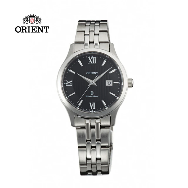 ORIENT 東方錶 ORIENT 東方錶 PAIR系列 羅馬風情 鋼帶款 銀色黑面 - 28mm(FSZ3Z005B)