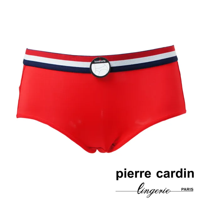 【pierre cardin 皮爾卡登女性內衣】任選_三色織帶中腰包臀內褲(單件_藍/紅/白)