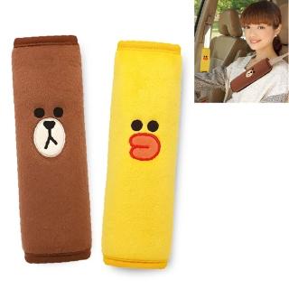 【LINE FRIENDS】FACE 安全帶護套組-熊大&莎莉(2入/臺灣製)