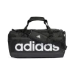 【adidas 愛迪達】包包 Essentials Duffle Medium 男女款 黑 健身包 行李袋 雙拉鍊 愛迪達(HT4743)