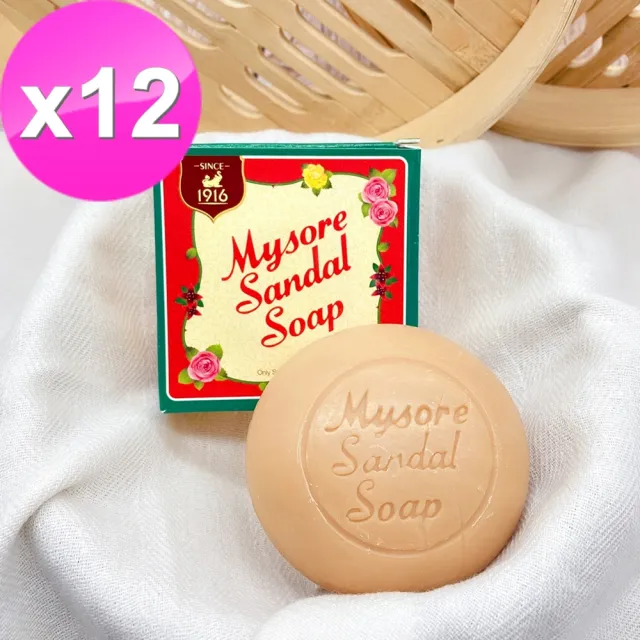 【MYSORE】印度頂級檀香皂12入組