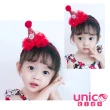 【UNICO】兒童 蕾絲網紗生日帽聖誕帽髮箍(髮飾/配件/聖誕)