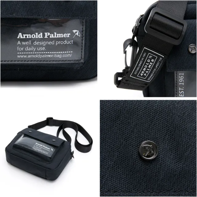 【Arnold Palmer】斜背相機包 Camera系列(黑色)