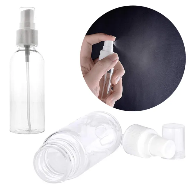 【MYBeauty】5入隨身噴霧分裝瓶100ml-透明(分裝罐/旅用分裝/按壓噴霧瓶/小噴罐/塑膠噴瓶)