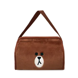 【LINE FRIENDS】FACE 兩用面紙盒護套-熊大BROWN(台灣製)