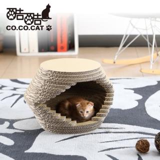【Co.Co.Cat 酷酷貓】愛斯基摩雪屋(100%臺灣製紙箱貓抓板)