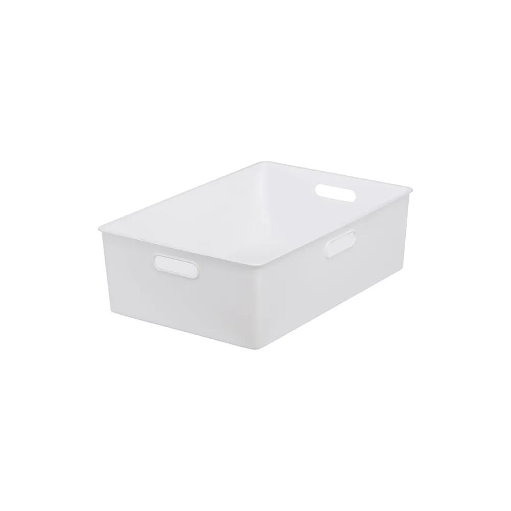 【KEYWAY 聯府】喜多儲物盒L-3入白(堆疊收納 整理盒 置物盒 MIT台灣製造)