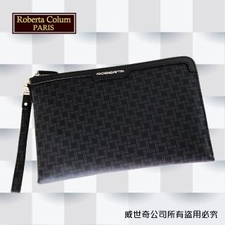 【Roberta Colum】諾貝達百貨專櫃手拿包 側揹包 商務包(8911黑色)