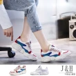 【J&H collection】韓版爆款百搭小熊厚鞋底老爹鞋(現+預  白色 / 紅色)