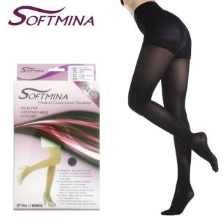 【Softmina】專業彈性壓力褲襪-超薄型(彈性襪/壓力襪/運動襪/久站久坐/束腿襪)