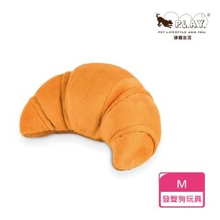 【P.L.A.Y.】汪汪叫早午餐-牛角麵包(陪伴 解壓 發聲 狗玩具)