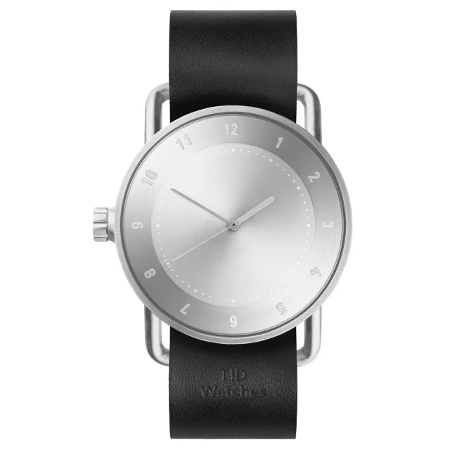 【TID Watches】No.2-經典黑x真皮錶帶/40mm(TID-N2-40-BW)