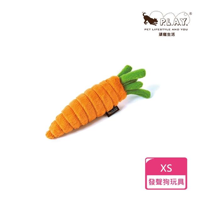 【P.L.A.Y.】迷你健康蔬果籃-迷你胡蘿蔔(陪伴 解壓 發聲 狗玩具)