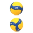 【MIKASA】螺旋形軟橡膠排球 #5-5號球 練習 FIVB指定球 黃藍(MKV020WS)