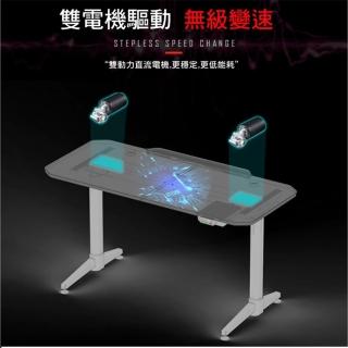 【CHAMPION】Z1S 專業高規智慧升降140公分碳纖維桌面電競桌/賽事遊戲桌 書桌 電腦桌(多項國際認證)