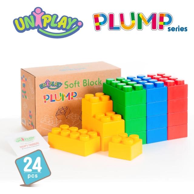 【UNiPLAY】抗菌軟積木PLUMP 24入