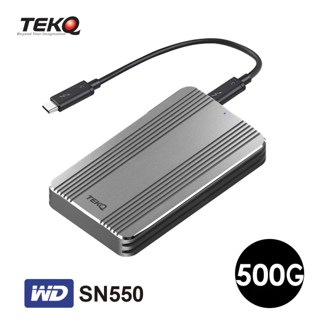 【TEKQ】Rapide 500G Thunderbolt 3 PCIe Gen3X4 外接式 SSD 行動固態硬碟
