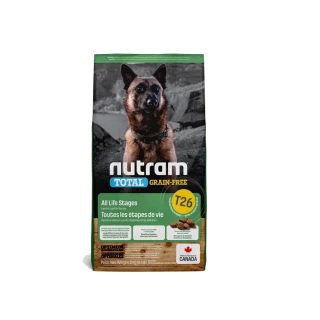 【Nutram 紐頓】T26無穀低敏羊肉全齡犬 2kg/4.4lb(狗糧、狗飼料、無穀犬糧)