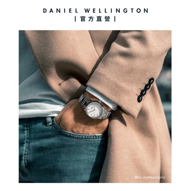 Daniel Wellington】DW 手錶Iconic Link 36mm/40mm精鋼錶耀目亮銀