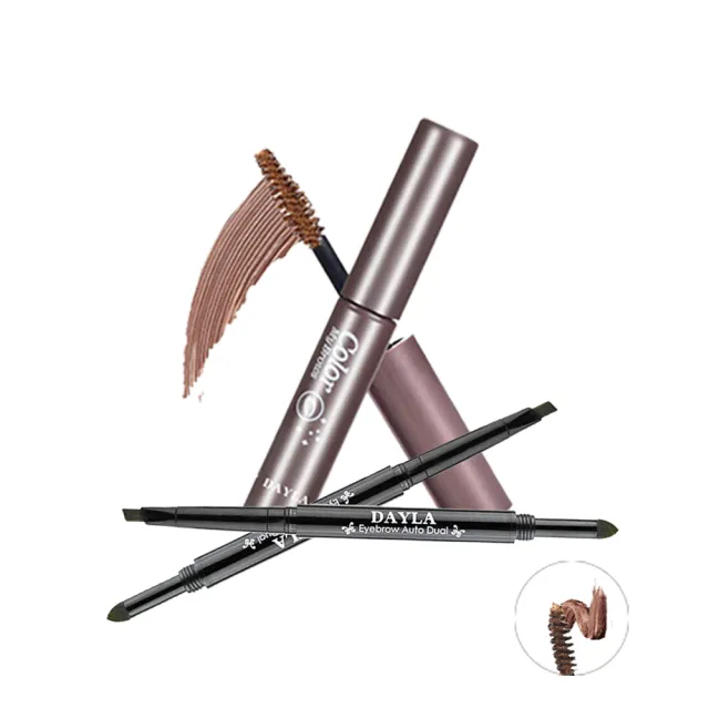 【DAYLA】防水眉彩組-雙效眉粉筆+染眉膏