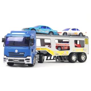 【寶盟】模擬磨輪動力車系列-大型拖車(聯結車加跑車組合)