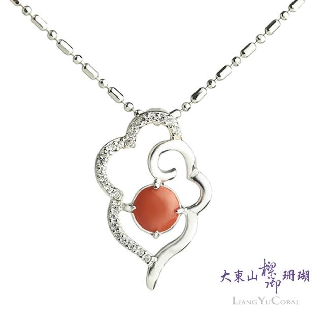 【大東山樑御珊瑚】天然珊瑚全紅墜子-雲嚮(喜氣迎人 招財福氣)