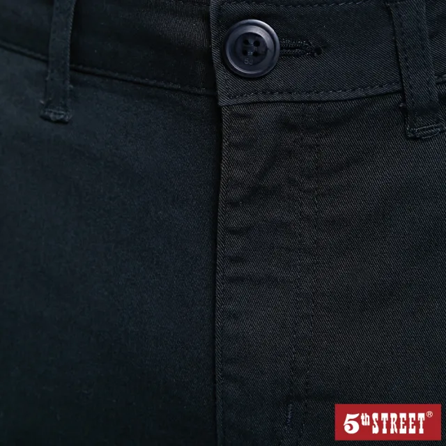 【5th STREET】男側袋休閒短褲-黑色