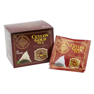 【MlesnA  曼斯納】Ceylon Gold 紅茶(三角立體茶包   15入/盒)