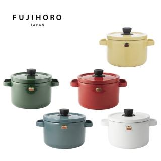 【FUJIHORO 富士琺瑯】官方直營 Solid系列 雙耳琺瑯深鍋22cm/5.6L