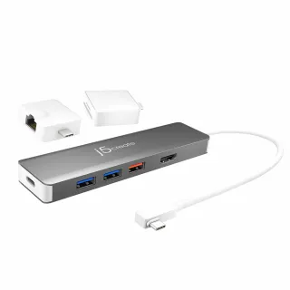 【j5create 凱捷】USB-C Gen2 二代超高速擴充集線器附 USB-C轉接模組 - JCD375