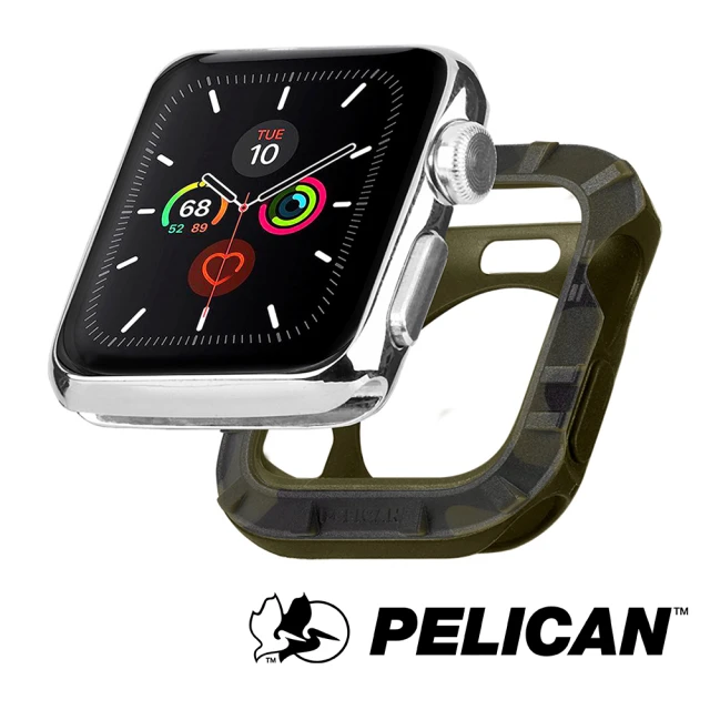 PELICAN 派力肯 Apple Watch 38-40mm 1-6代/SE Protector(保護者保護殼- 迷彩綠色)