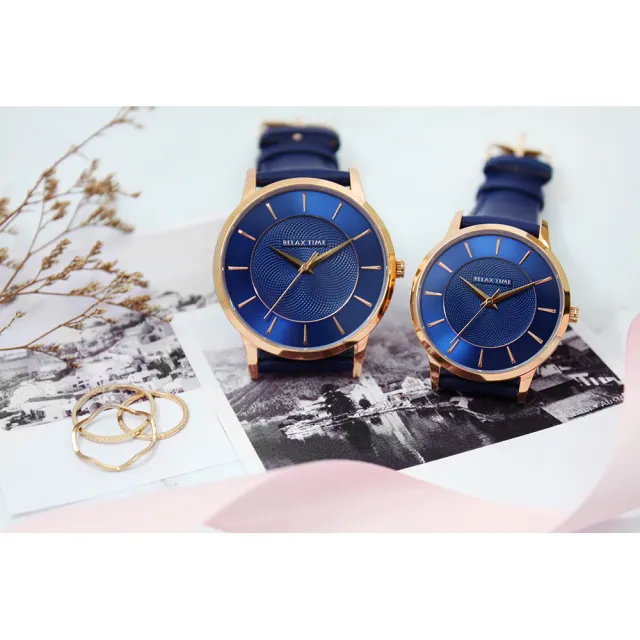 【Relax Time】Classic 經典系列手錶-藍/42mm 母親節 送禮 禮物(RT-88-3M)