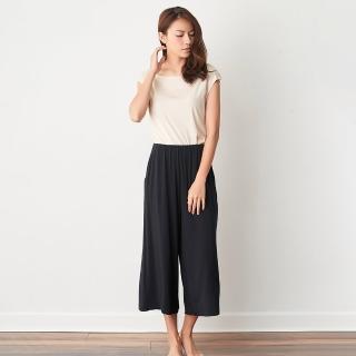 【Tani】女寬管休閒褲(天絲女休閒寬管褲8993202)