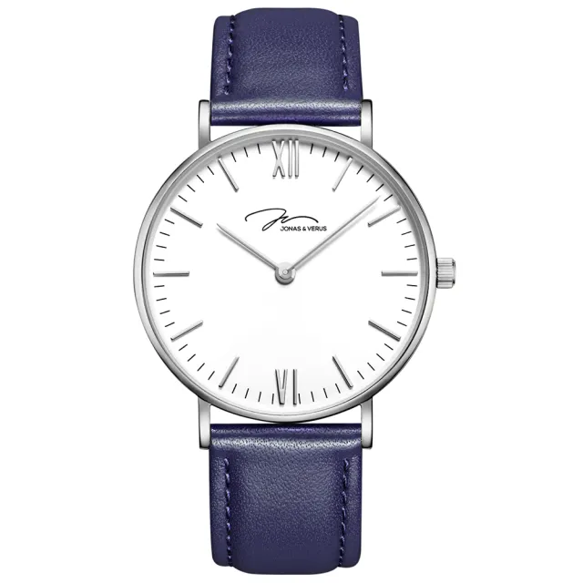 【J&V】自信雅痞藍腕錶40mm(Y01646-Q3.WWWLL)