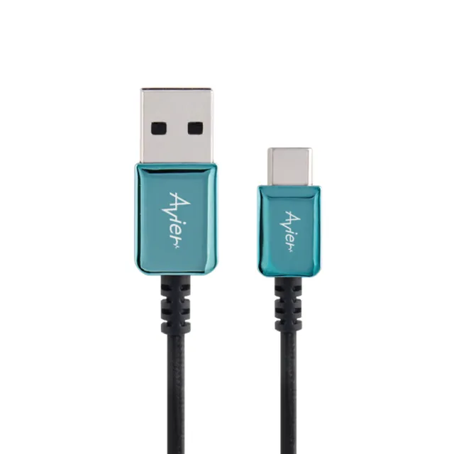 【Avier】CLASSIC USB C to A 編織高速充電傳輸線(30CM / 四色任選)